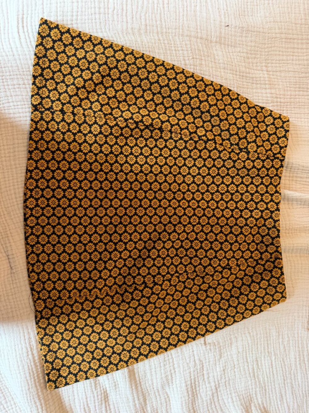 Gold Brocade Mini Skirt UK8/US4